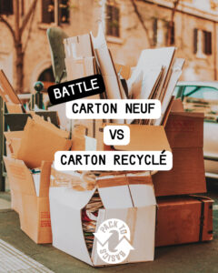 carton recyclé vs colis réutilisé